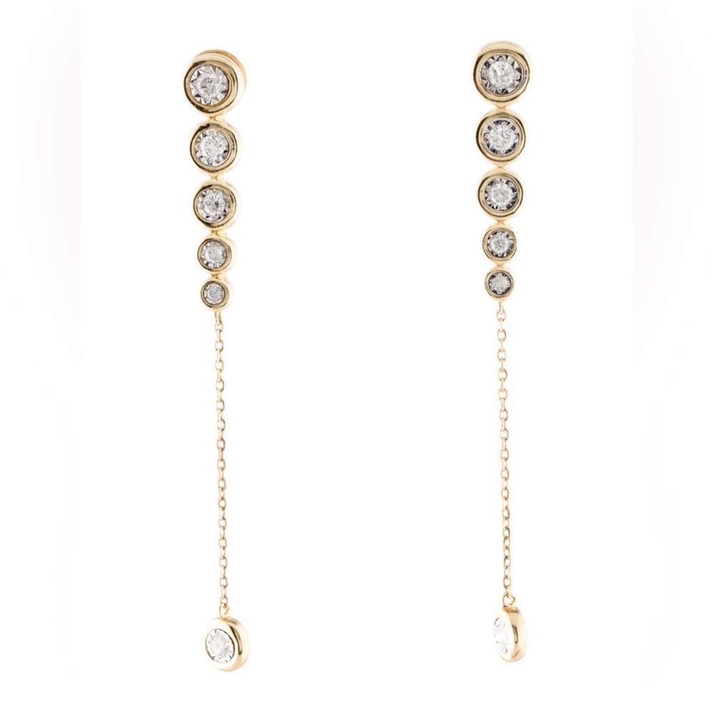 Diamond drop earrings